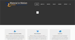 Desktop Screenshot of materialinmotion.com